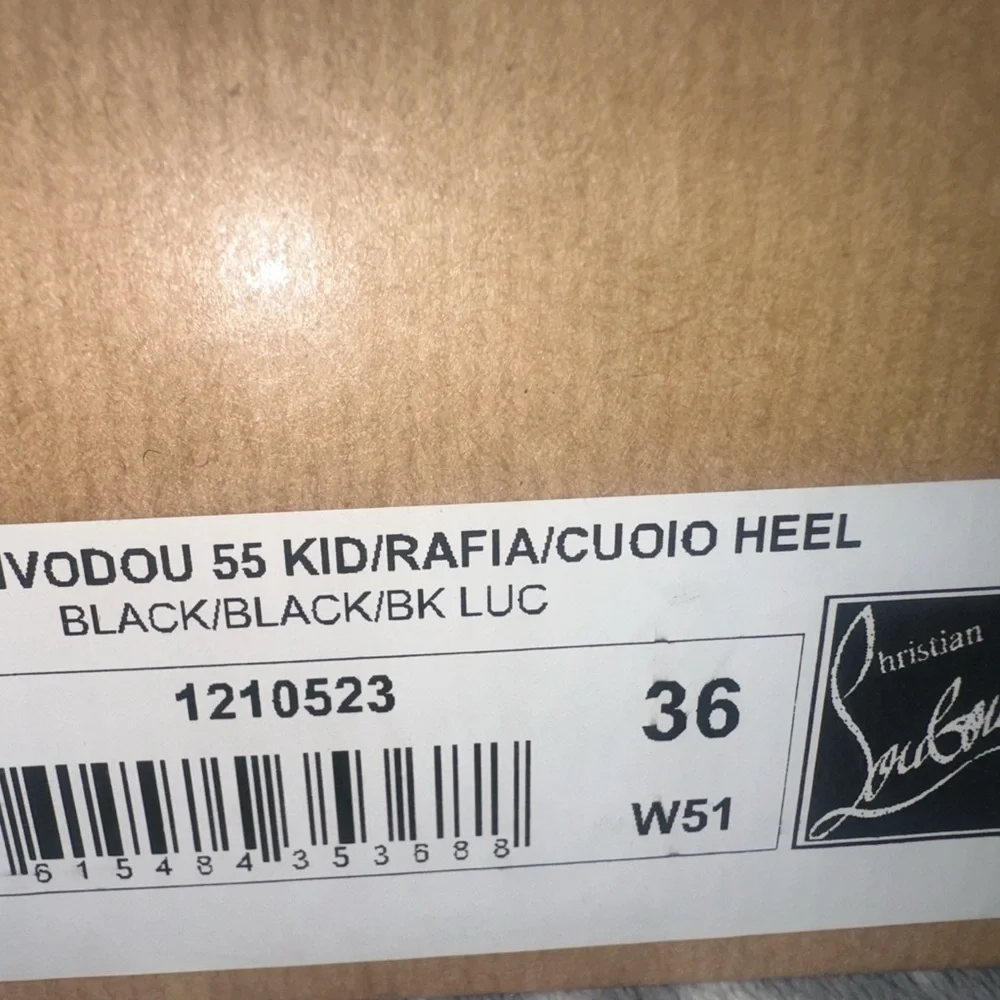 Christian Louboutin Black Heels with Embellishments - Picture 3 of 4